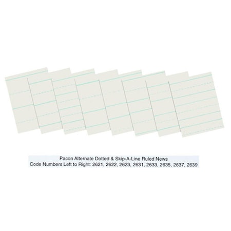 Pacon Ruled Newsprint Reams 1/2 Inch X 1/4 Inch PA98319